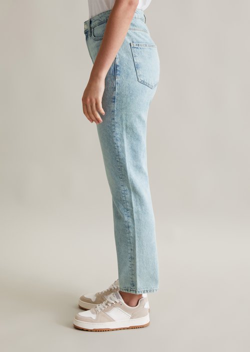 Jeans model Onna straight cropped — Light Blue