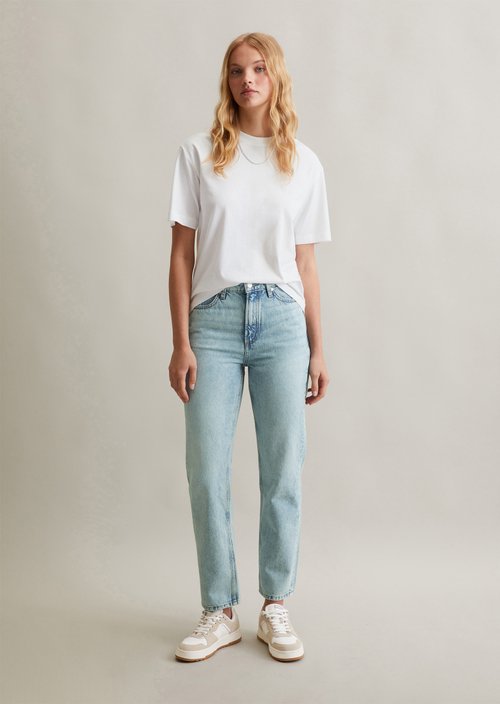 Jeans model Onna straight cropped — Light Blue
