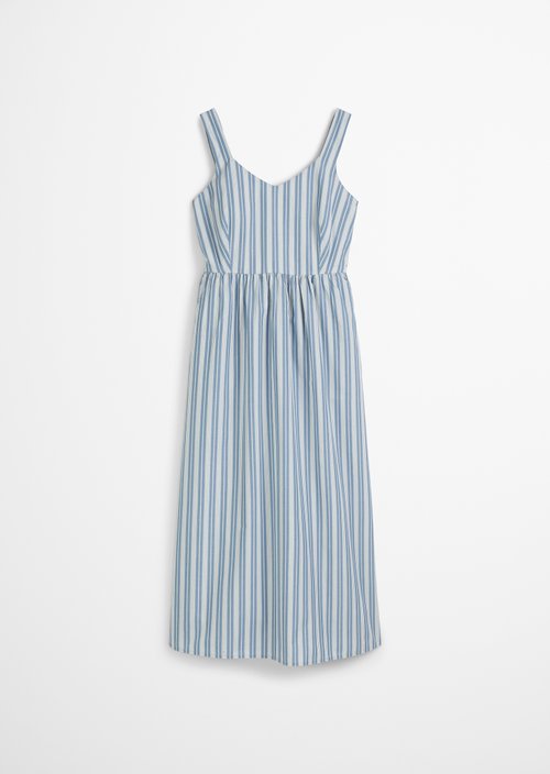 Striped dress Shaped — Medium Blue