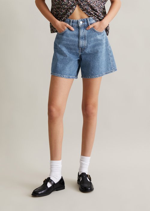 Denim shorts model Filda relaxed — Medium Blue