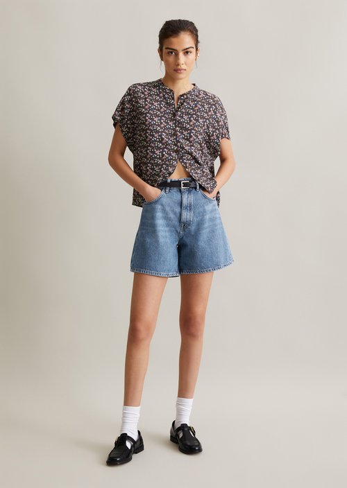 Denim shorts model Filda relaxed — Medium Blue