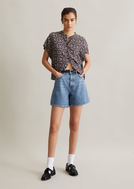 Marc O'Polo Denim shorts model Filda relaxed, Dames, blauw, 32, 100% Katoen