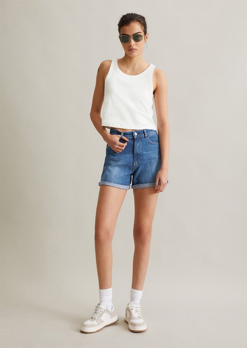 Jeans shorts model Ylvi regular — Medium Blue