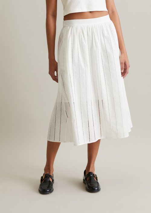 Flared skirt — Silky White