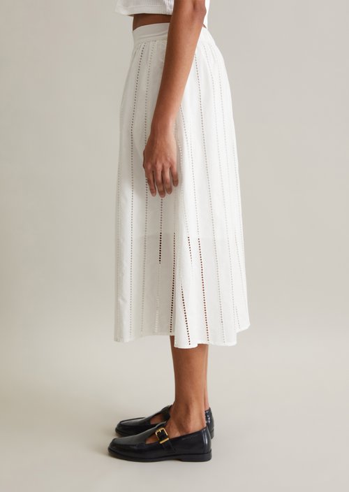 Flared skirt — Silky White