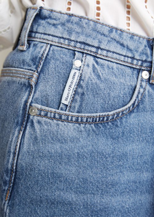Regular denim mini skirt — Medium Blue