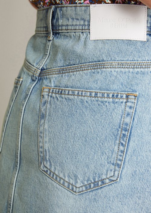 Regular denim mini skirt — Light Blue