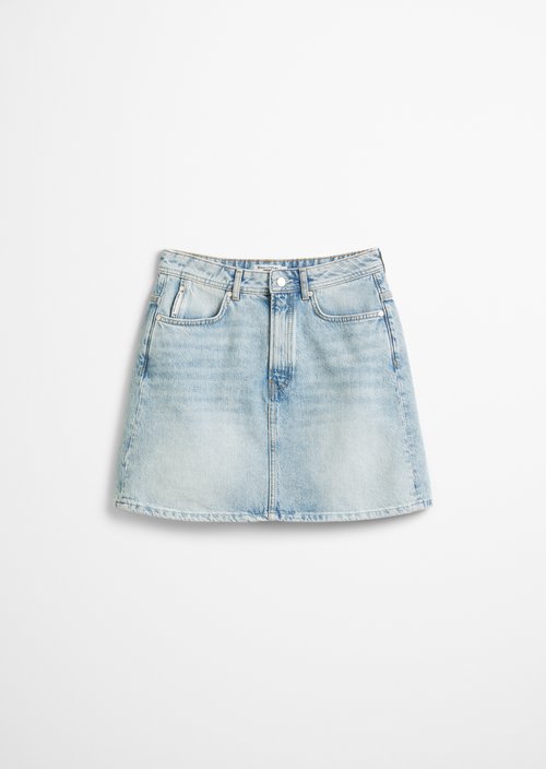 Regular denim mini skirt — Light Blue
