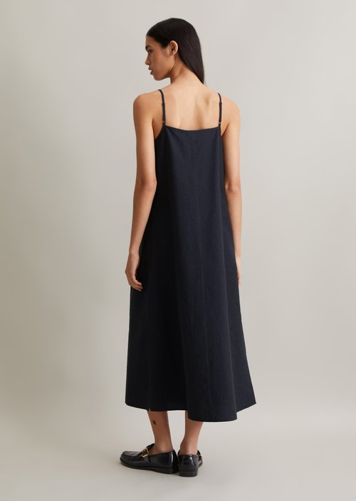 Relaxed spaghetti strap dress — Blue Depths