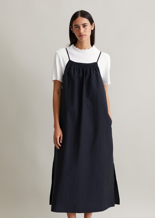 Relaxed spaghetti strap dress — Blue Depths