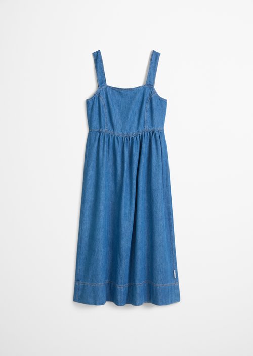 Relaxed denim dress — Aqua