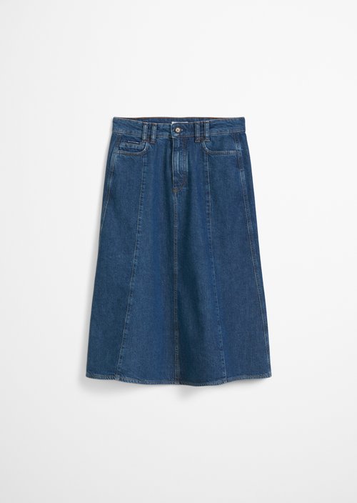 Midi denim skirt midi — Dark Blue