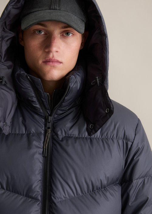 Regular down jacket — Blue Depths