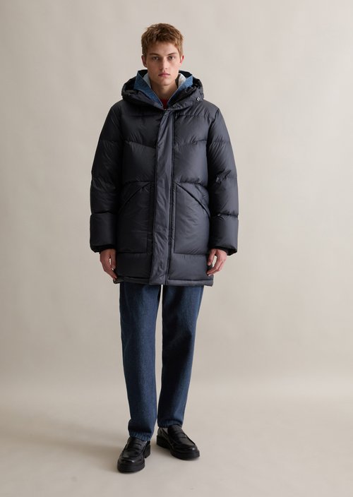 Down coat regular — Blue Depths