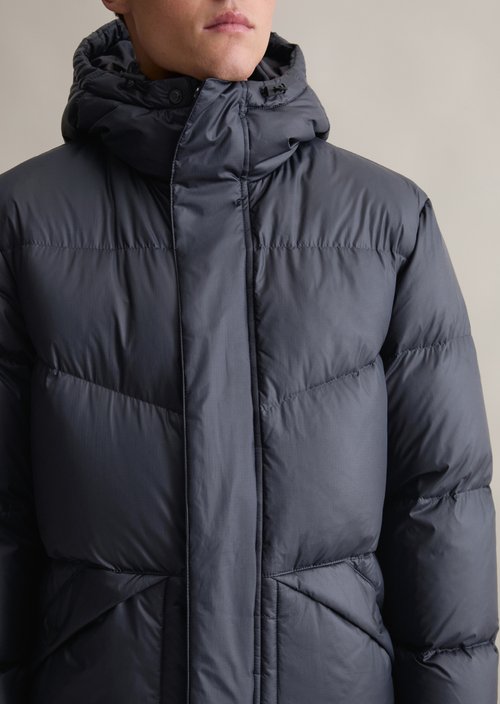 Down coat regular — Blue Depths
