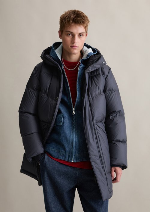 Down coat regular — Blue Depths