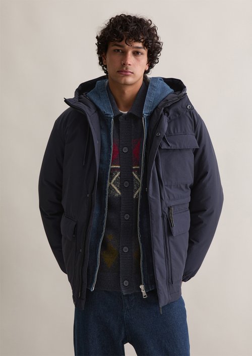 Hooded jacket regular — Blue Depths