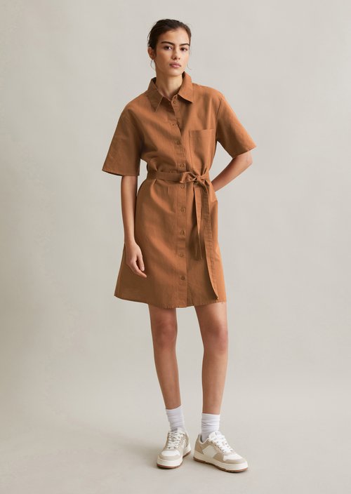 Relaxed shirt dress — Melted Chocolate