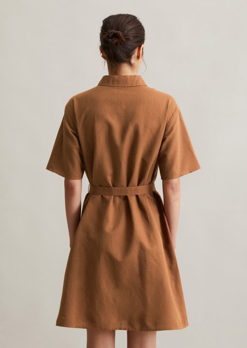 Relaxed shirt dress — Melted Chocolate