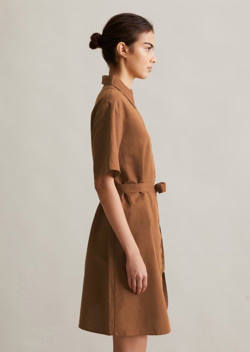 Relaxed shirt dress — Melted Chocolate