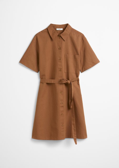 Relaxed shirt dress — Melted Chocolate