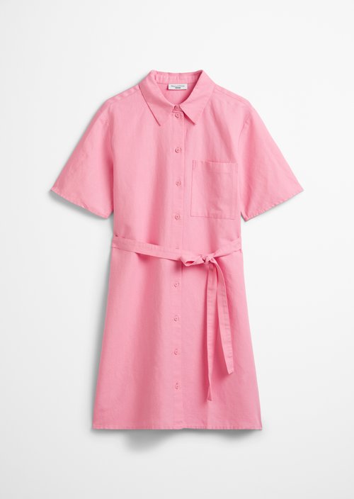 Relaxed shirt dress — Soft Pink