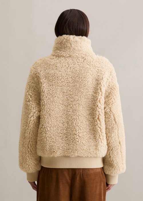Teddy blouson regular — Sand Melange