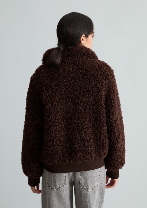Teddy blouson regular — Espresso Brown