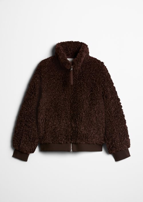 Teddy blouson regular — Espresso Brown
