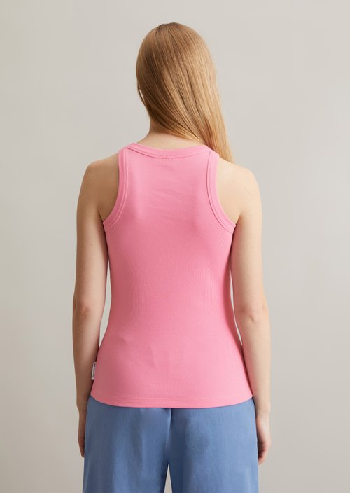DfC ribbed top slim — Soft Pink