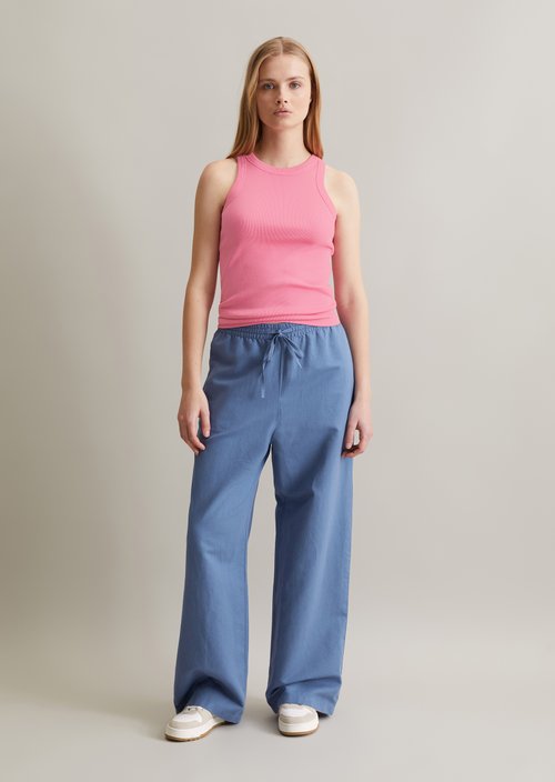 DfC ribbed top slim — Soft Pink