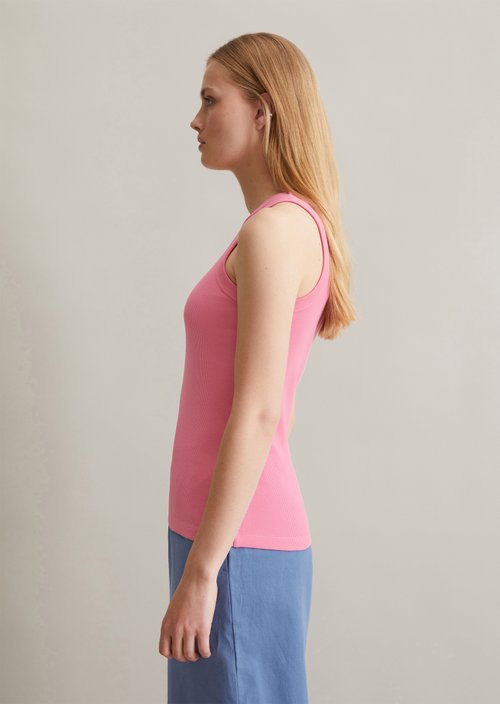 DfC ribbed top slim — Soft Pink