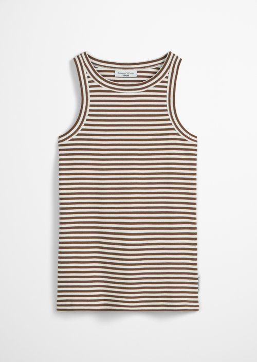 DfC ribbed top slim — Medium Brown