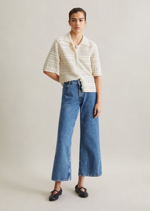 Regular short sleeve cardigan — Dandelion Dust
