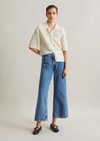 Marc O'Polo Kurzarm-Cardigan regular, Damen, weiss, Gr. l, 100% Baumwolle