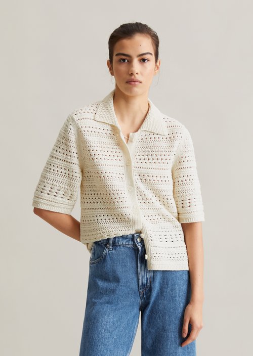 Regular short sleeve cardigan — Dandelion Dust
