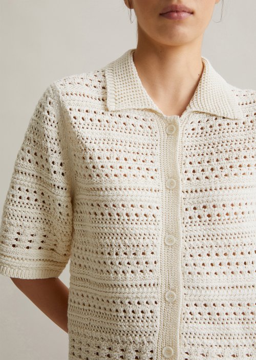 Regular short sleeve cardigan — Dandelion Dust