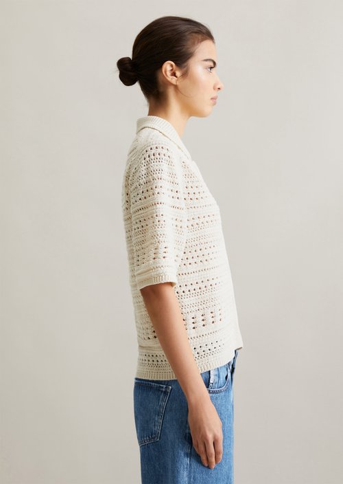 Regular short sleeve cardigan — Dandelion Dust