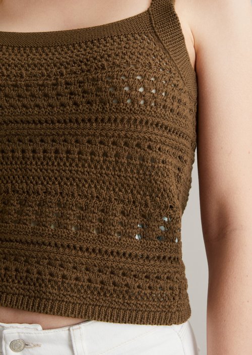 Knitted top regular — Melted Chocolate