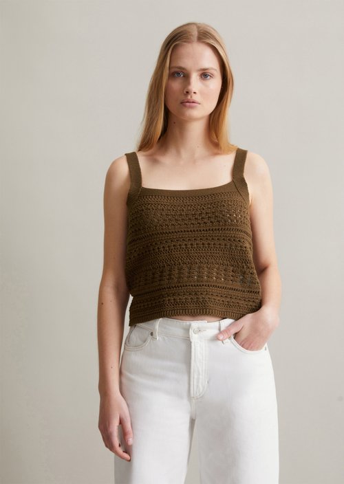 Knitted top regular — Melted Chocolate