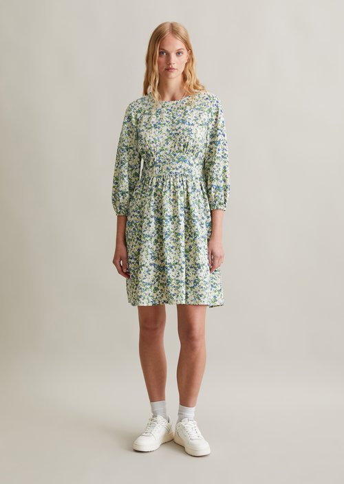 Print dress regular — Medium Blue