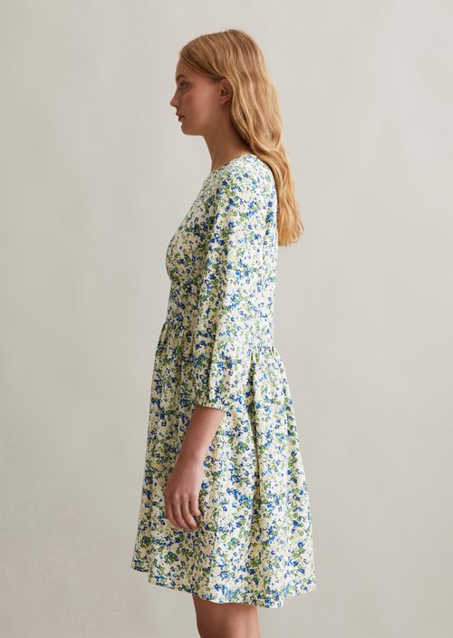 Print dress regular — Medium Blue