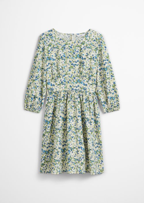 Print dress regular — Medium Blue