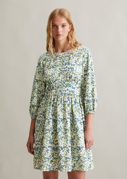Print dress regular — Medium Blue
