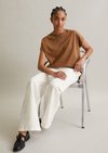 Marc O'Polo DfC T-Shirt oversized, Women, Melted Chocolate, XL, 100% Baumwolle