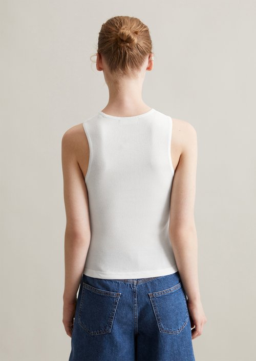 Tank top slim — White