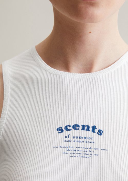 Tank top slim — White