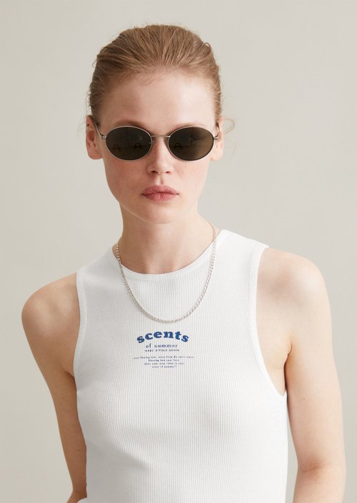 Tank top slim — White