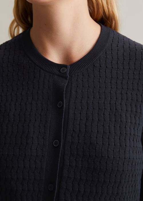 Cardigan Sweater Marco Polo Strickjacke Blau Damen Zalando Rich