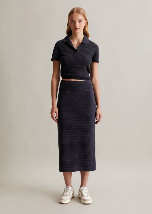 Regular knit skirt — Blue Depths